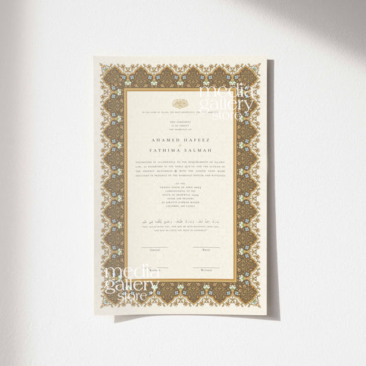 Nikah Certificate - Daffodil