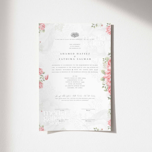 Nikah Certificate - Bloomhaven