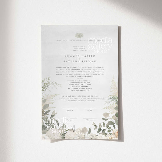 Nikah Certificate - Harmony