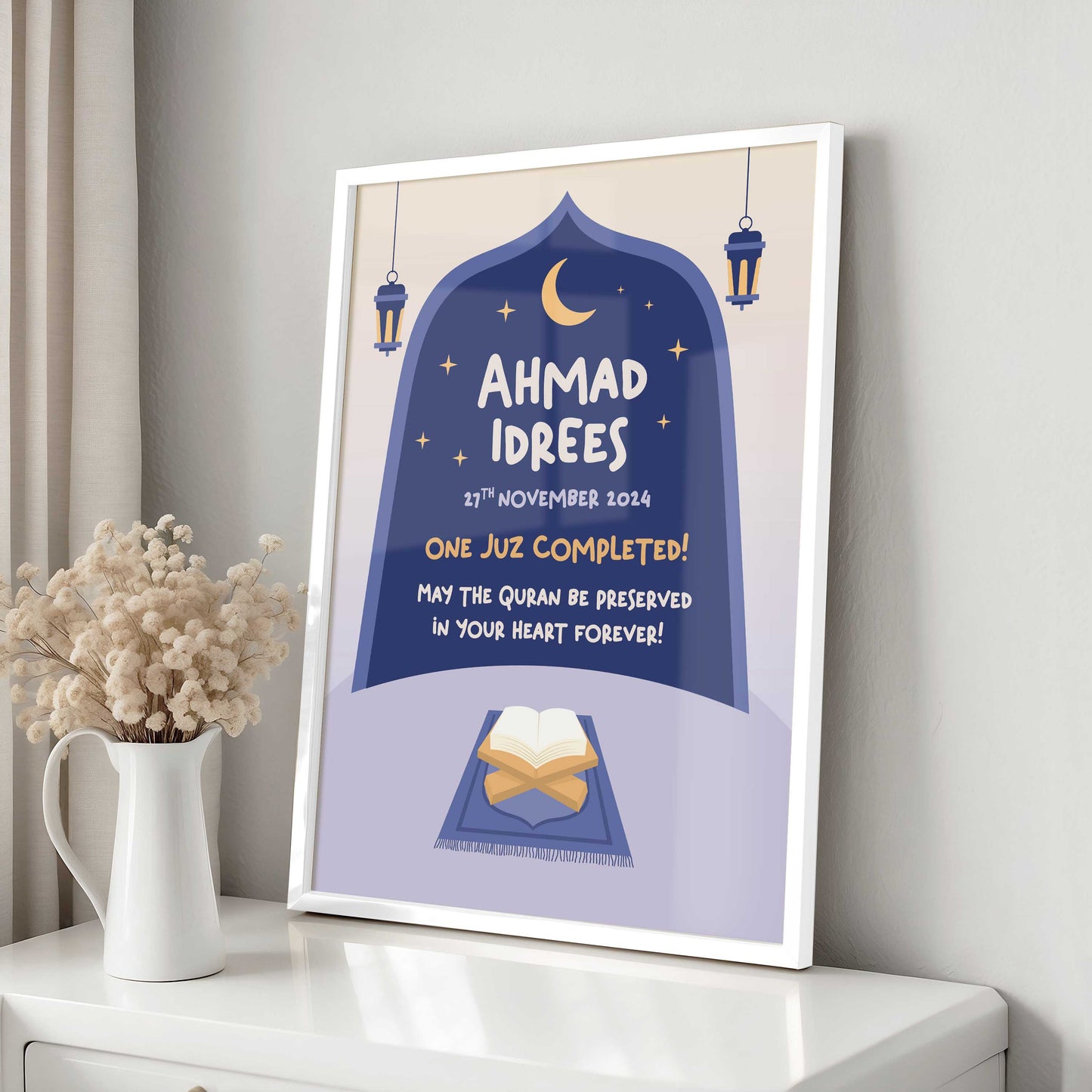 Personalised Gift Frames for Qur'an Student - #4