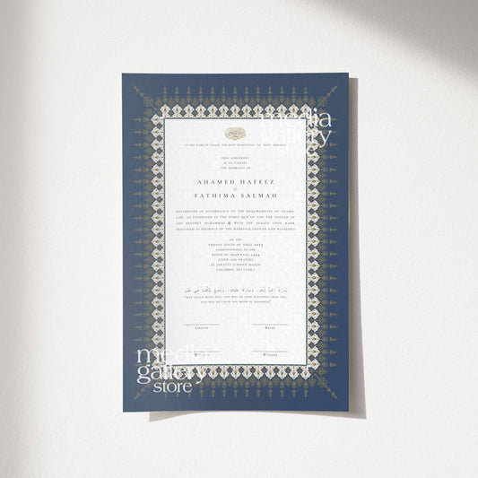 Nikah Certificate - Cascade